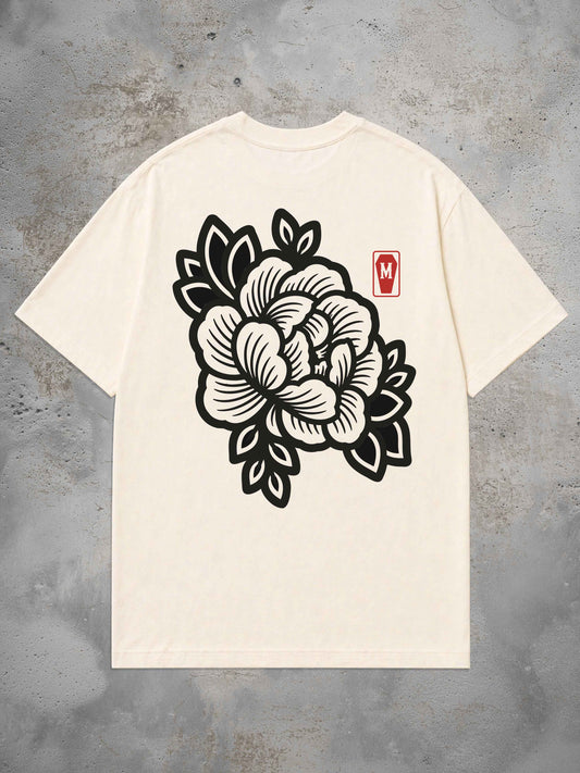Begonia mono - Oversized Tattoo T-Shirt
