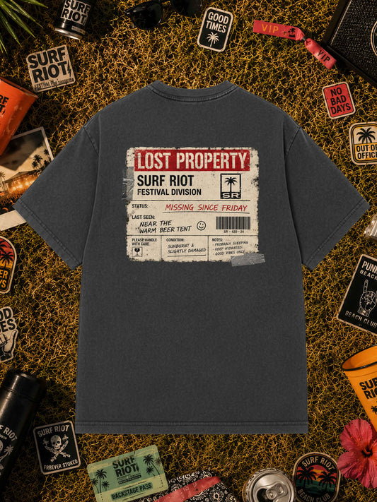 Lost Property Loose Fit Tee mit großem Backprint
