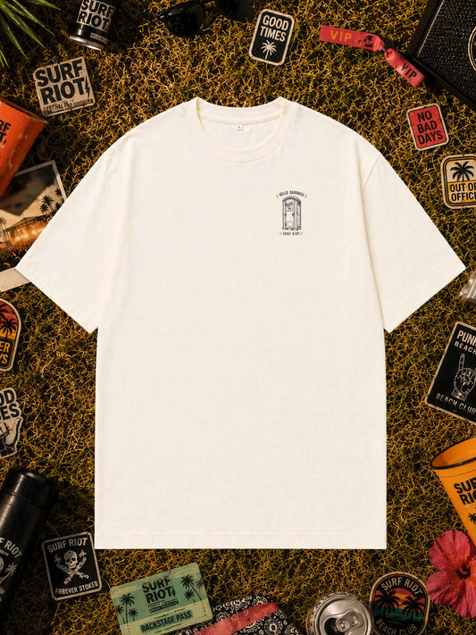 Hello Darkness Loose Fit Tee mit Dixi Backprint