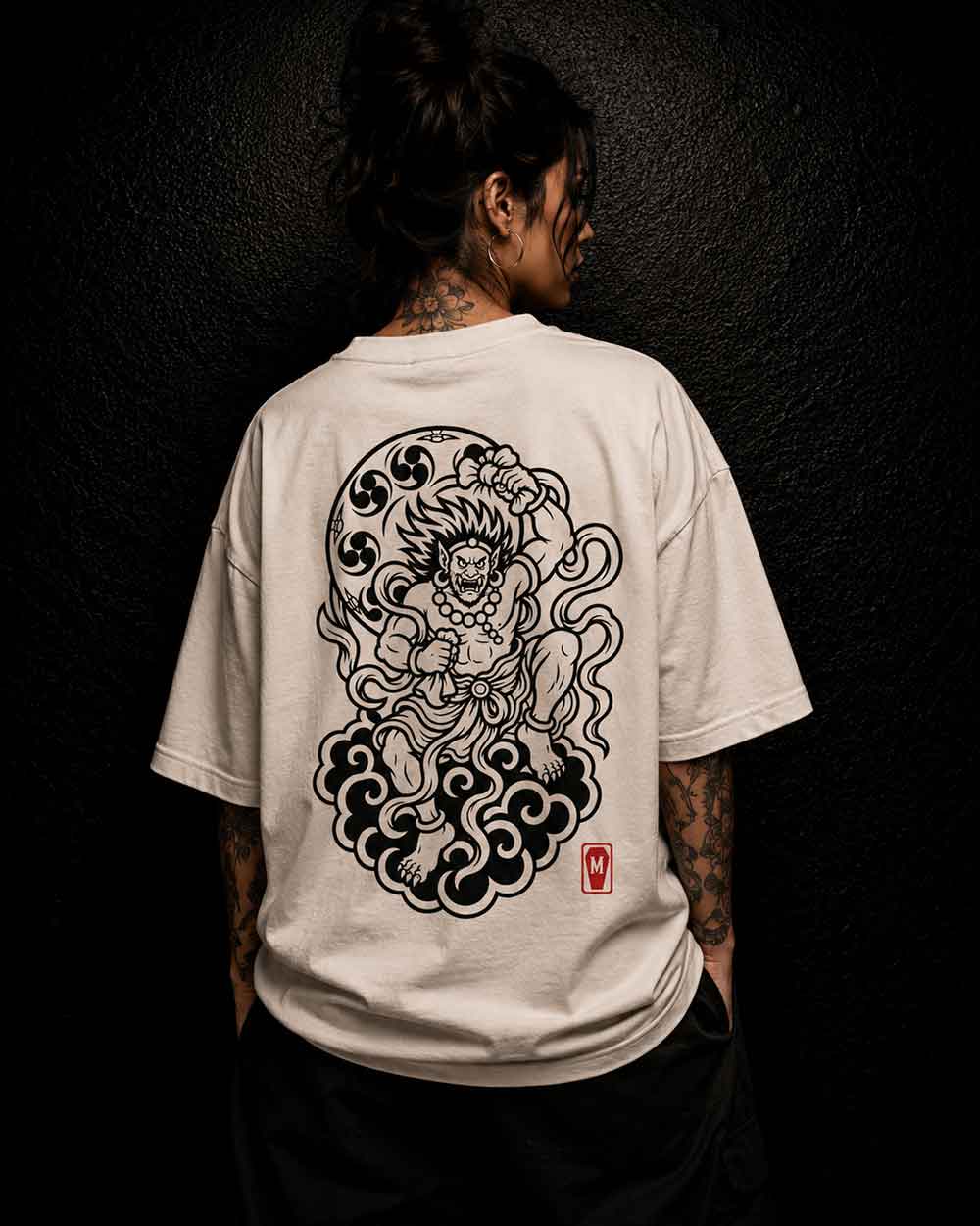 Fujin Mono - Oversized Tattoo T-Shirt – offwhite