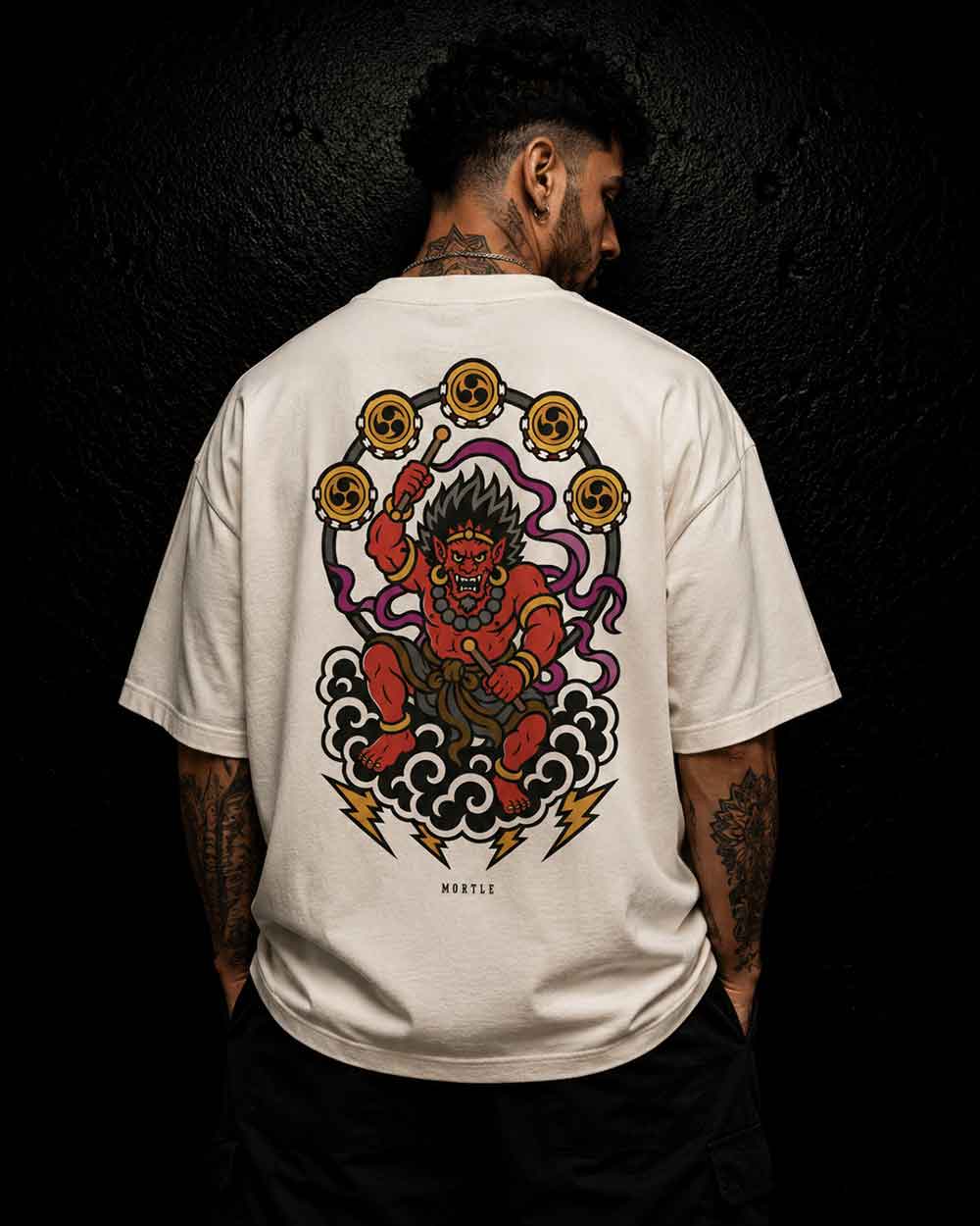 Raijin - Oversized Tattoo T-Shirt – offwhite