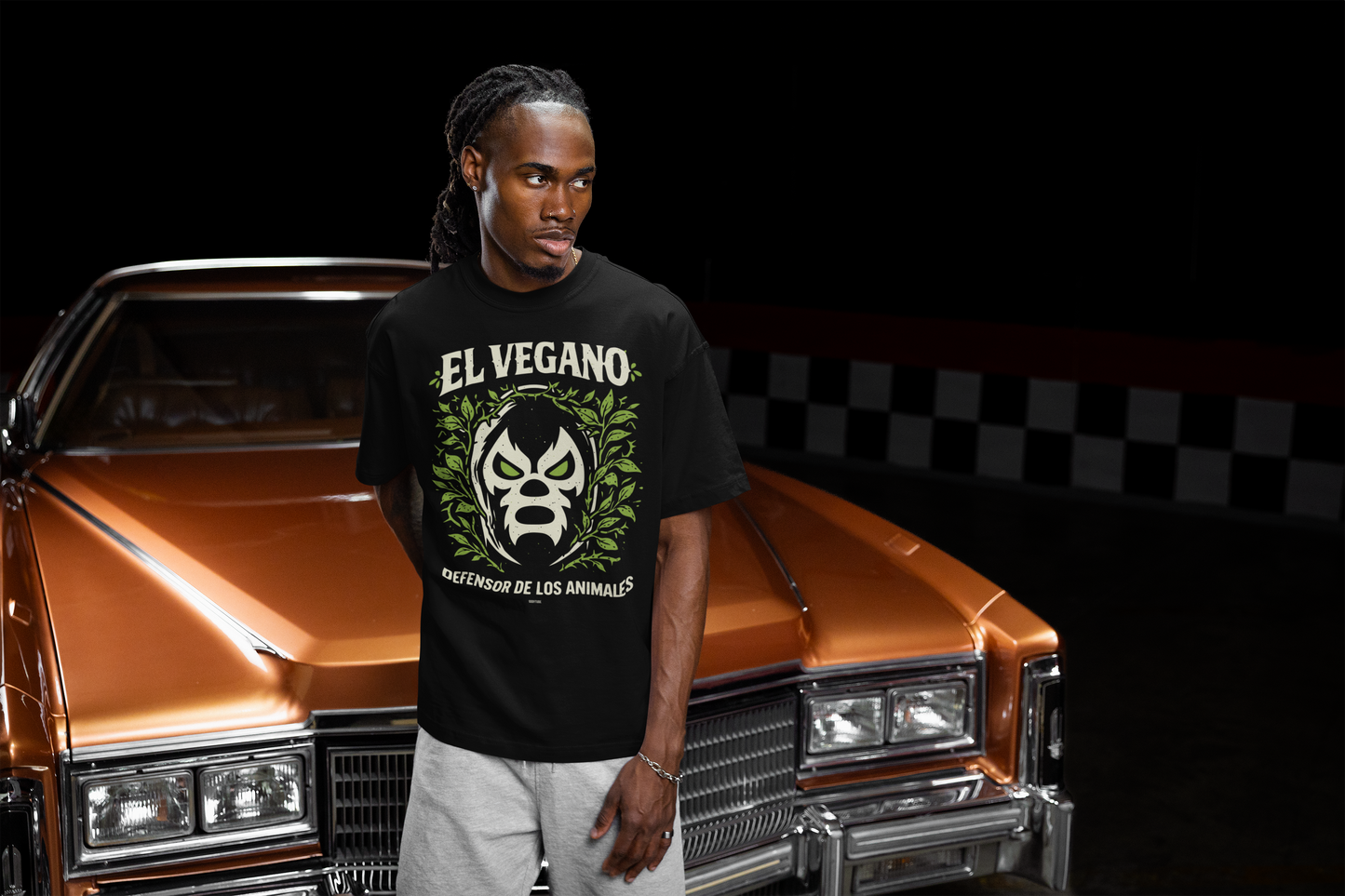 El Vegano Mask - Unisex Oversized Shirt