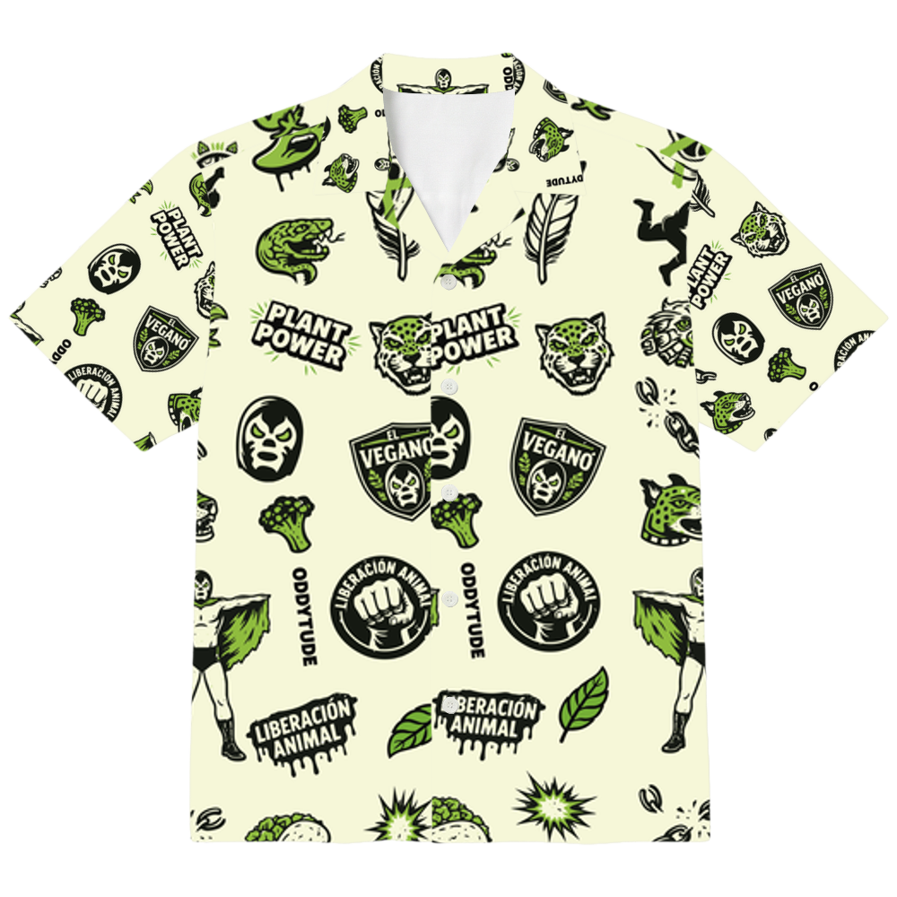 El Vegano - Unisex Alloverprint Hawaiihemd - Oddytude