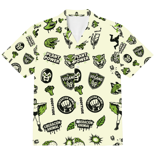 El Vegano - Unisex Alloverprint Hawaiihemd - Oddytude
