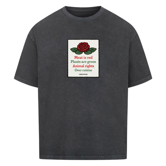 Meat Is Red - Unisex Oversized Shirt - Oddytude
