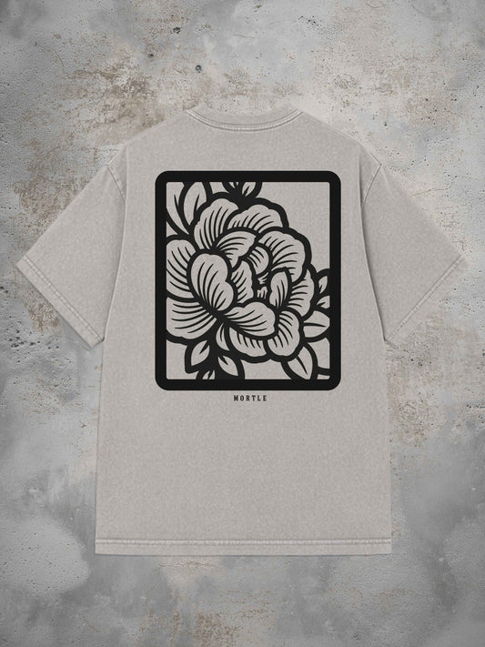 Begonia Frame - Oversized Tattoo T-Shirt