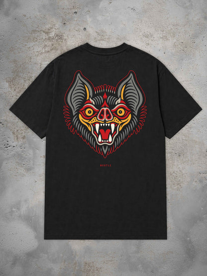 Bat - Oversized Tattoo T-Shirt