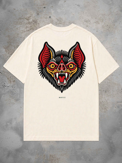Bat - Oversized Tattoo T-Shirt