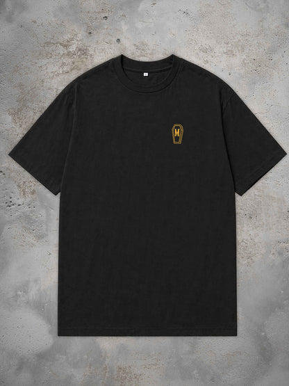 Begonia - Oversized Tattoo T-Shirt – black