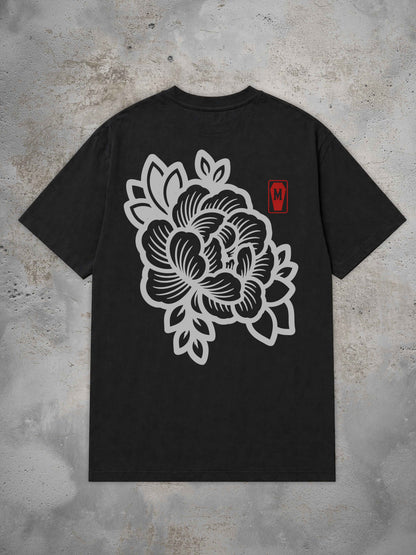 Begonia mono - Oversized Tattoo T-Shirt
