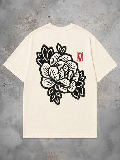 Begonia mono - Oversized Tattoo T-Shirt
