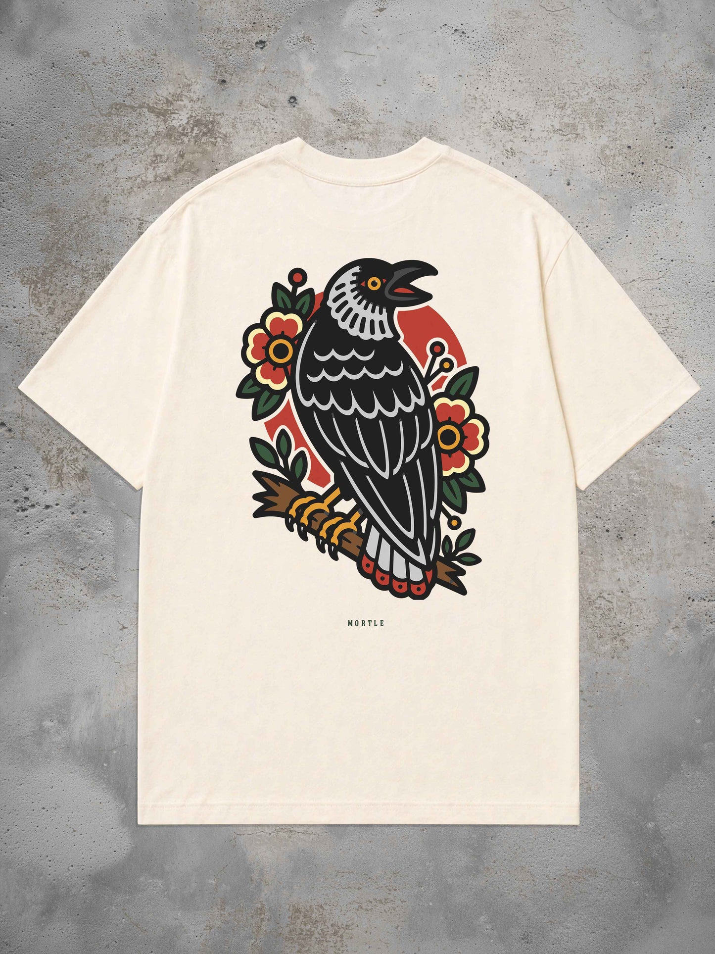 Crow - Oversized Tattoo T-Shirt – offwhite