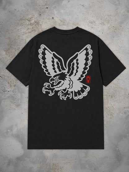 Eagle mono - Oversized Tattoo T-Shirt