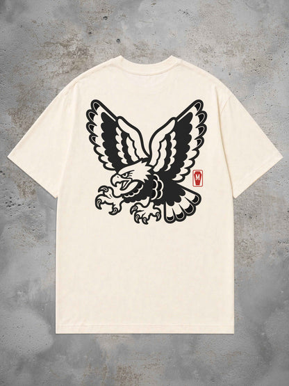 Eagle mono - Oversized Tattoo T-Shirt