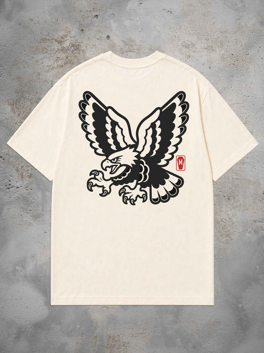 Eagle mono - Oversized Tattoo T-Shirt