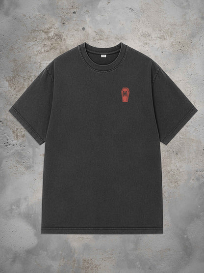 Eagle - Oversized Tattoo T-Shirt – washed black