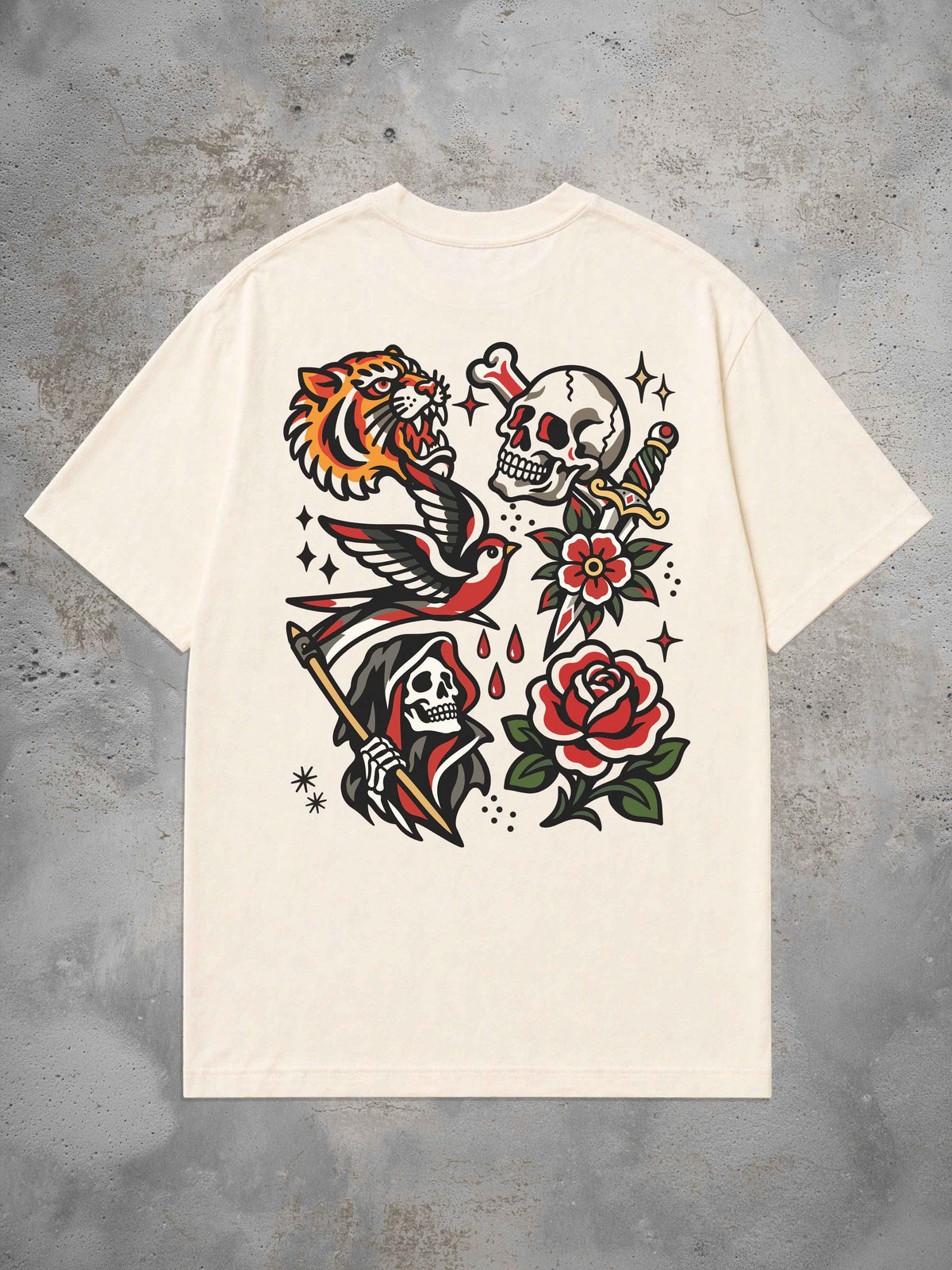Flash - Oversized Tattoo T-Shirt