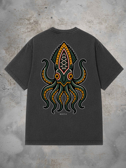 Octopus -  Oversized Tattoo T-Shirt