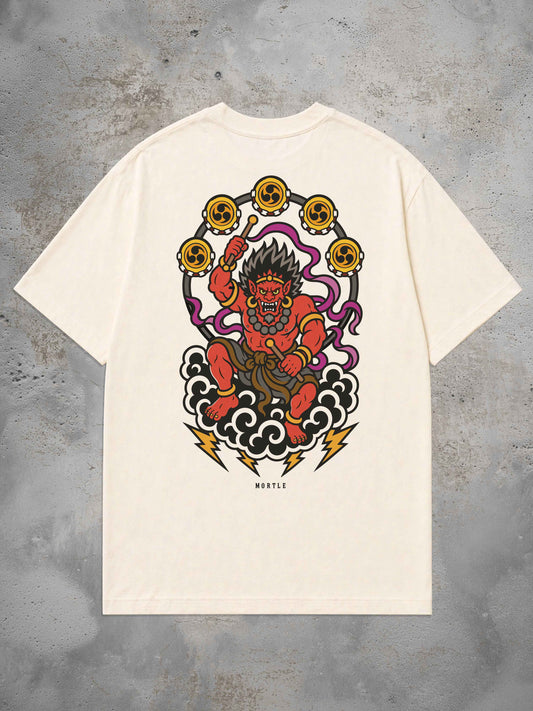 Raijin - Oversized Tattoo T-Shirt – offwhite