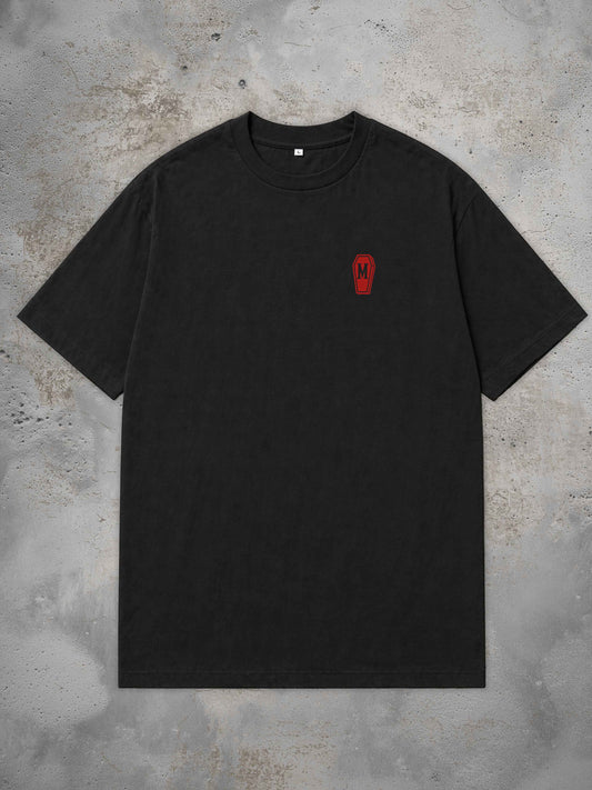 Reaper - Oversized Tattoo T-Shirt – black