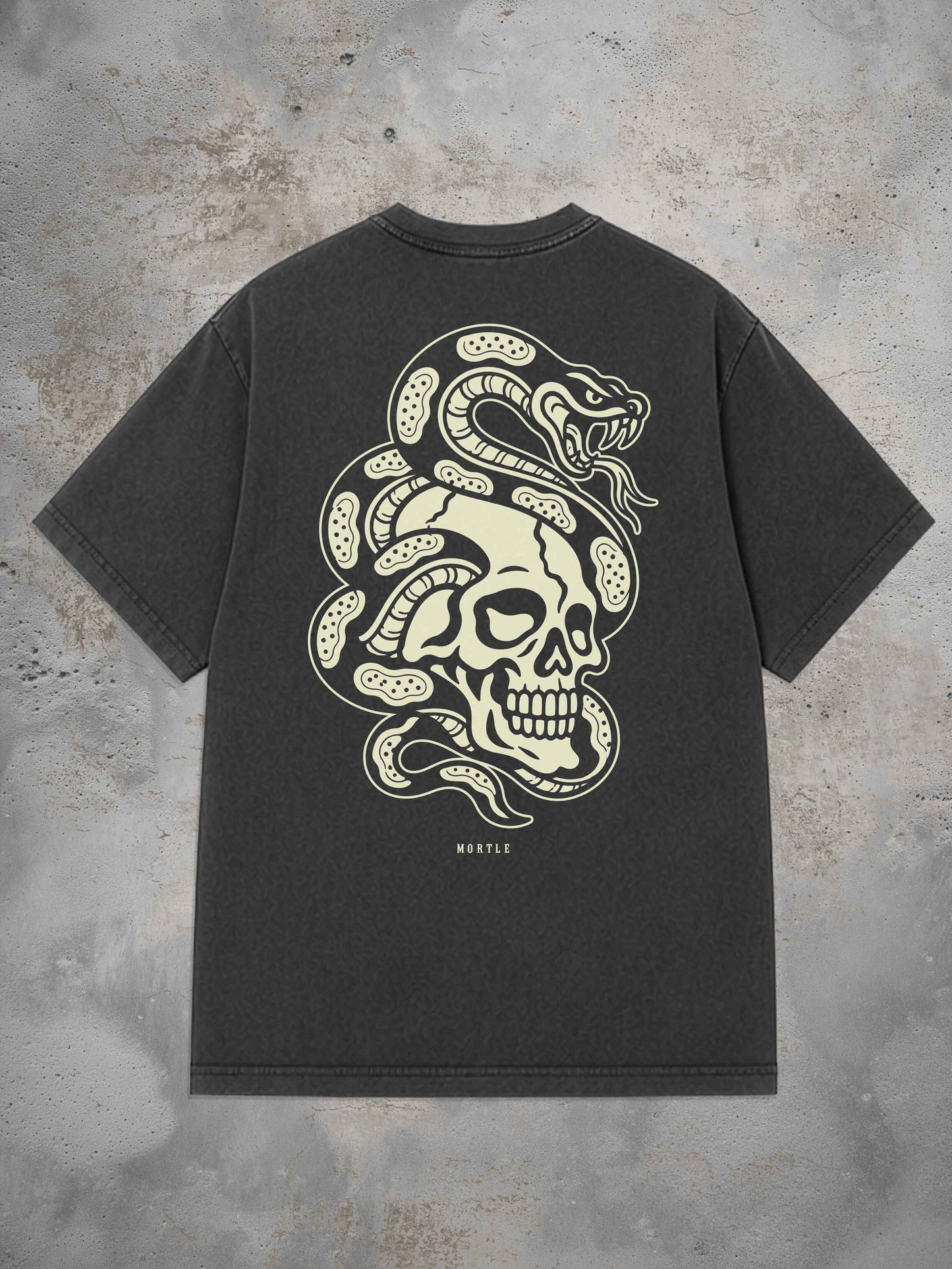 Snake & Skull - Oversized Tattoo T-Shirt