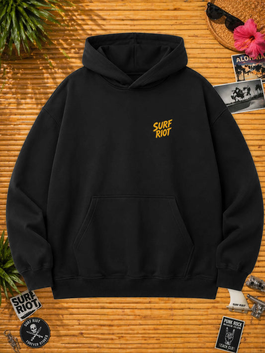 Out Of Office Surf Punk Hoodie mit Frontprint