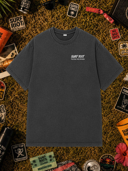 Natural Raw Loose Fit Shirt für Camping Festival und Sommer