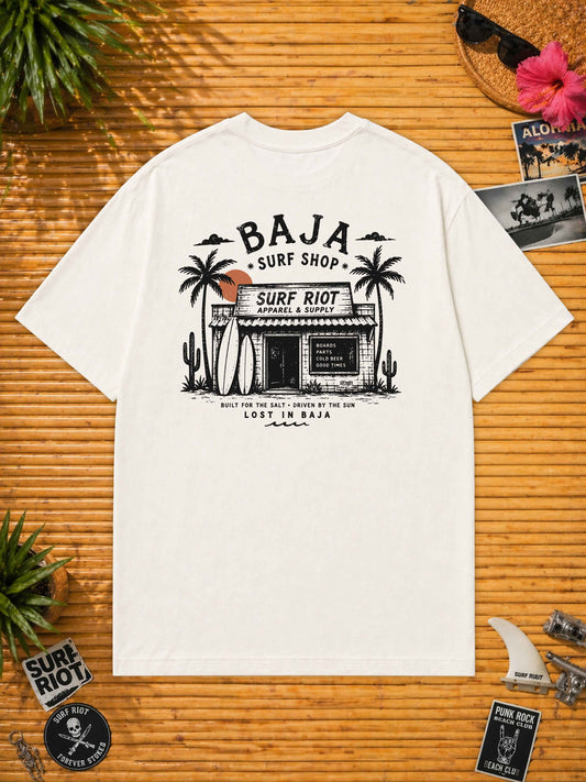 Baja Surf Shop Loose Fit Tee