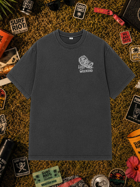 Lost All Weekend (grey) — Loose Fit Tee