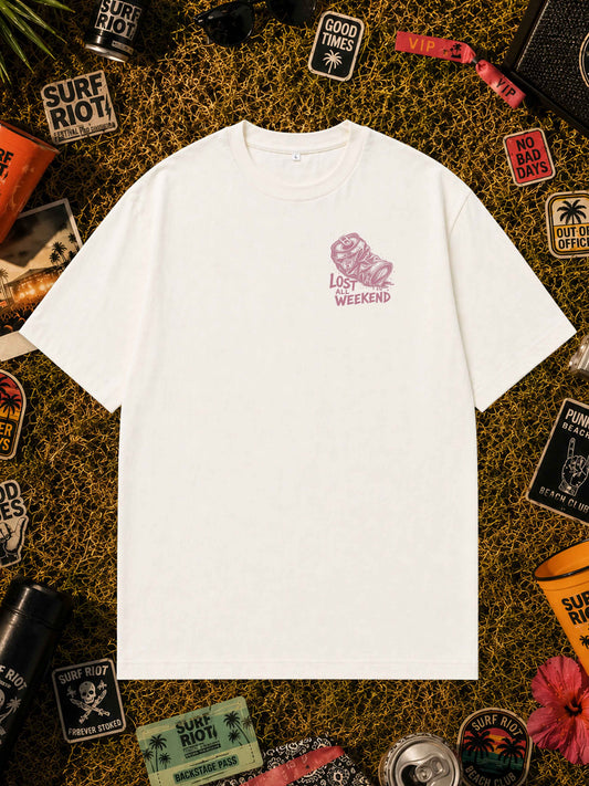 Lost All Weekend Backprint Shirt für Festivals und Sommer