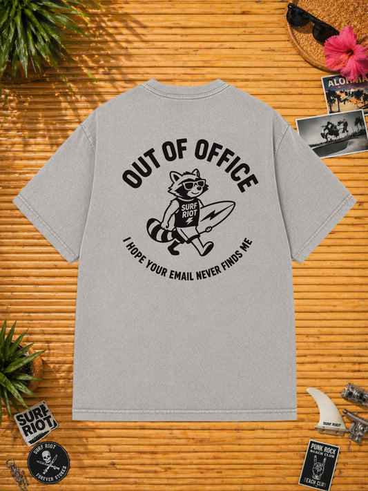 Out Of Office - Racoon - Loose Fit Tee
