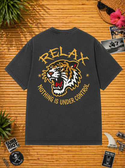Oversized Surf Riot Relax Loose Fit Tee im urbanen Surf- und Skate-Stil
