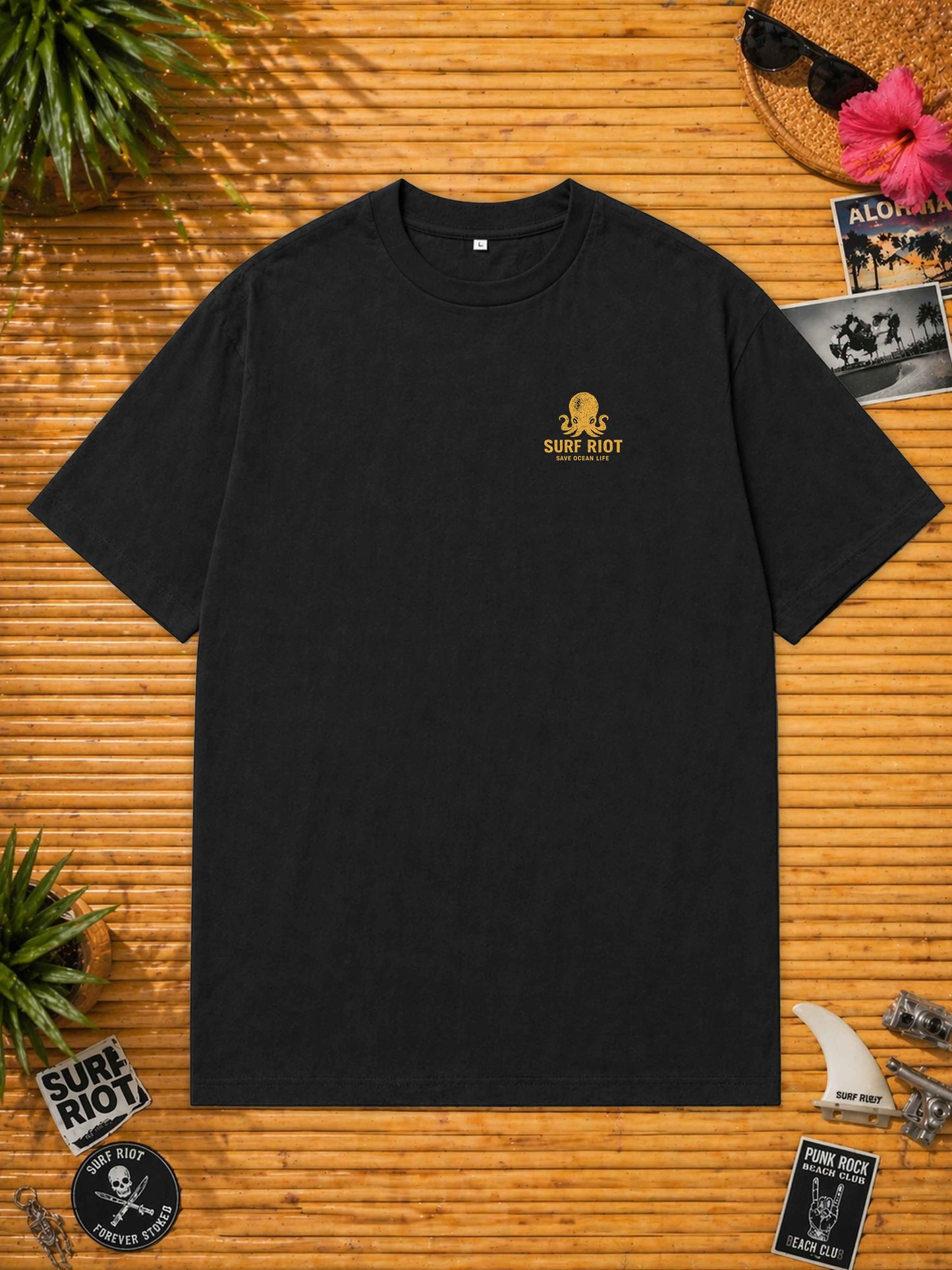Surf Riot Shirt mit Oktopus Print für Meer und Streetwear