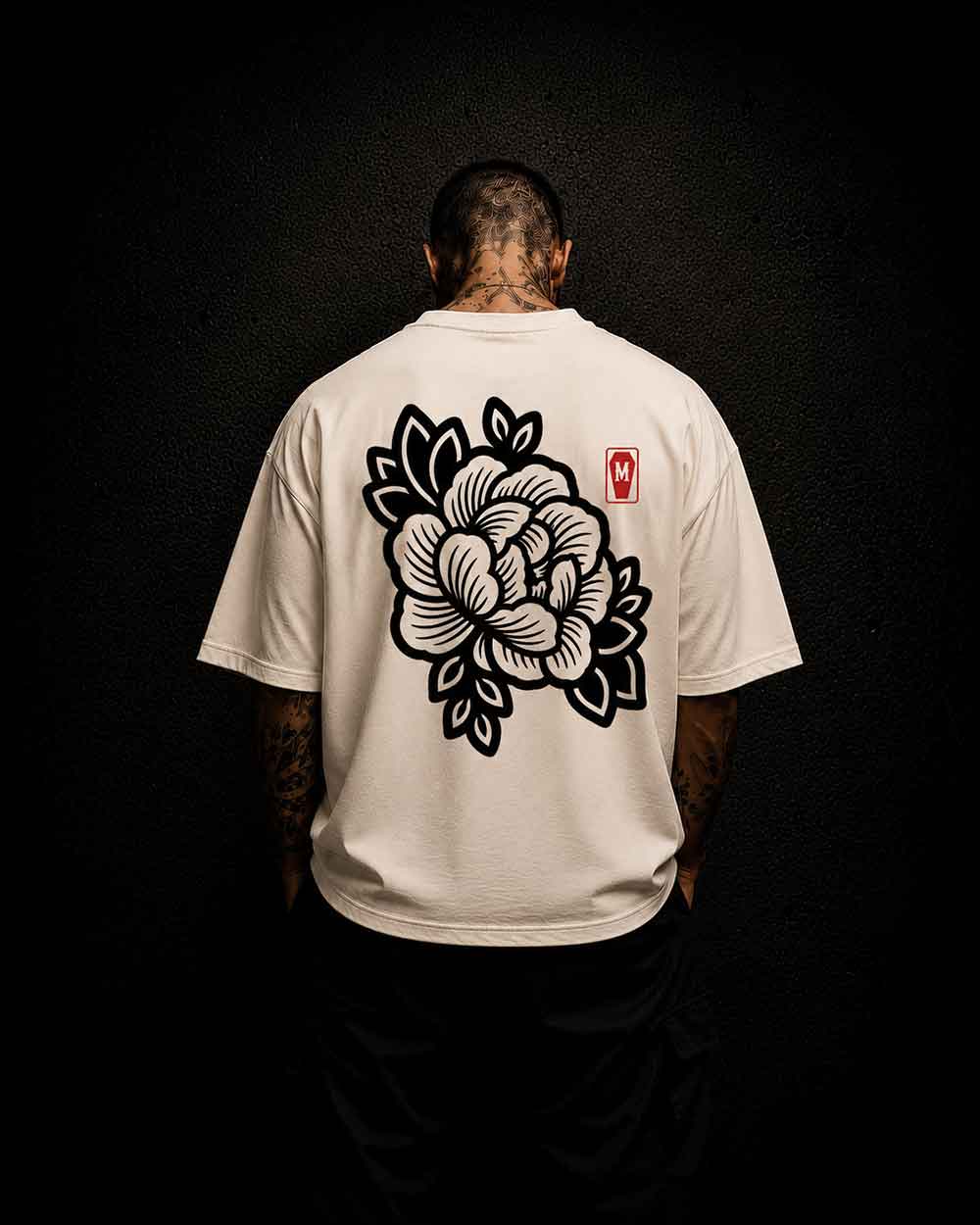 Begonia mono - Oversized Tattoo T-Shirt