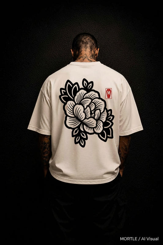 Begonia mono - Oversized Tattoo T-Shirt