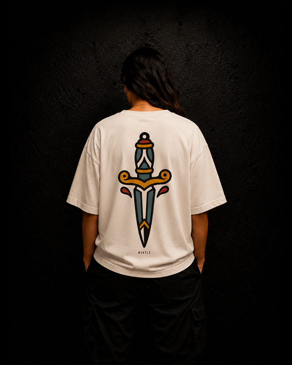 Dagger - Oversized Tattoo T-Shirt – offwhite