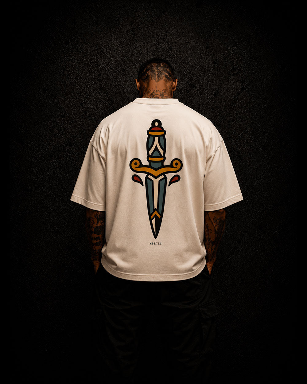 Dagger - Oversized Tattoo T-Shirt – offwhite