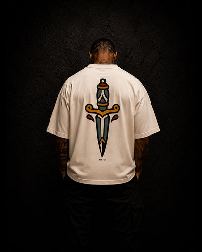 Dagger - Oversized Tattoo T-Shirt – offwhite