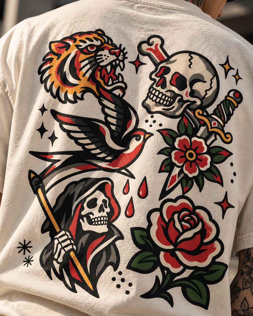Flash - Oversized Tattoo T-Shirt
