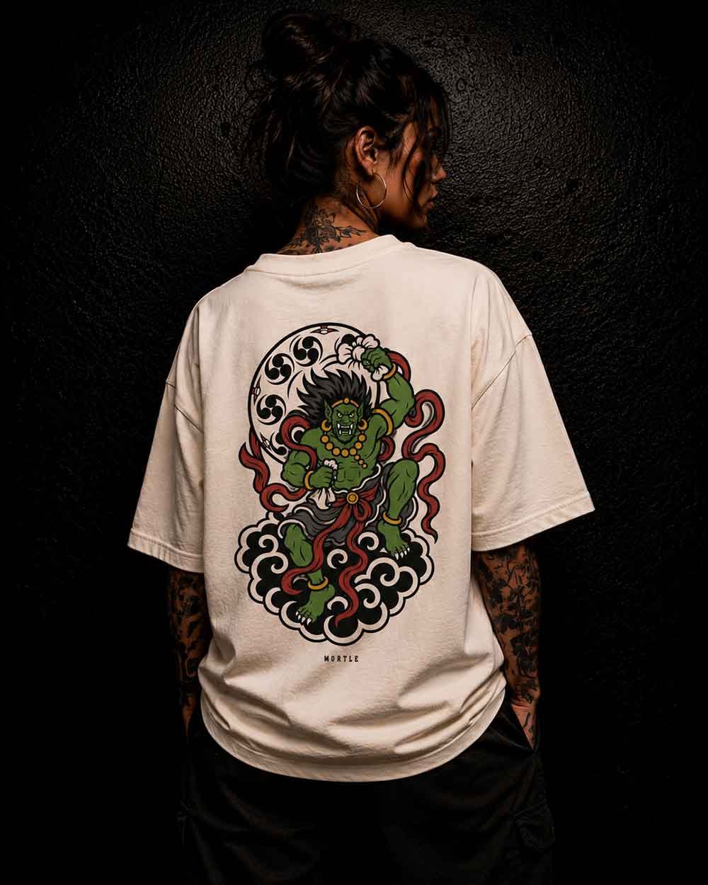 Fujin - Oversized Tattoo T-Shirt – offwhite