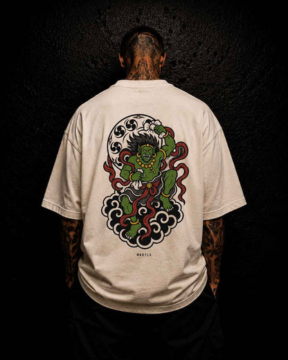 Fujin - Oversized Tattoo T-Shirt – offwhite