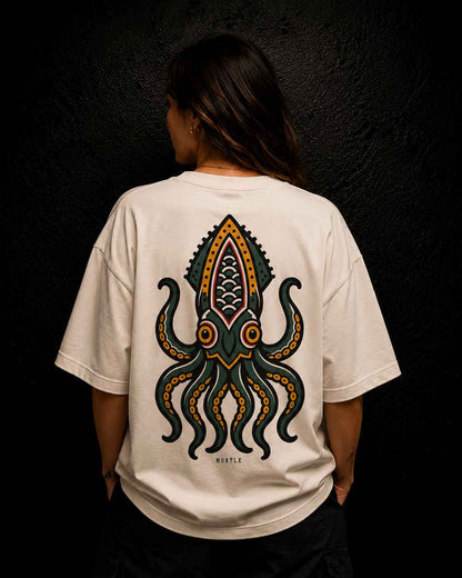 Octopus -  Oversized Tattoo T-Shirt
