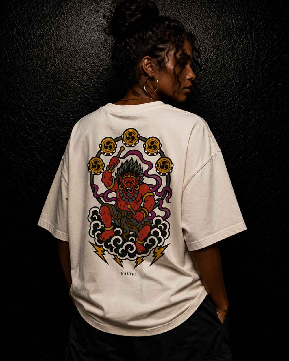 Raijin - Oversized Tattoo T-Shirt – offwhite