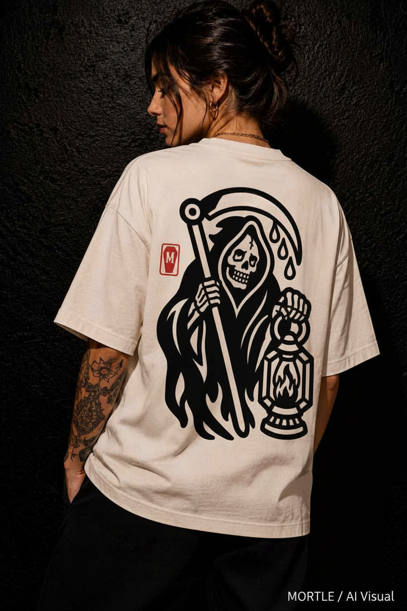 Reaper Mono - T-shirt tatouage oversize