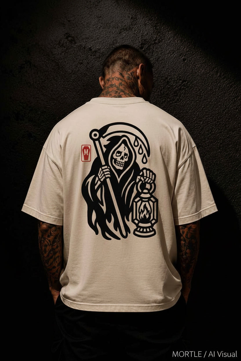 Reaper Mono - T-shirt tatouage oversize