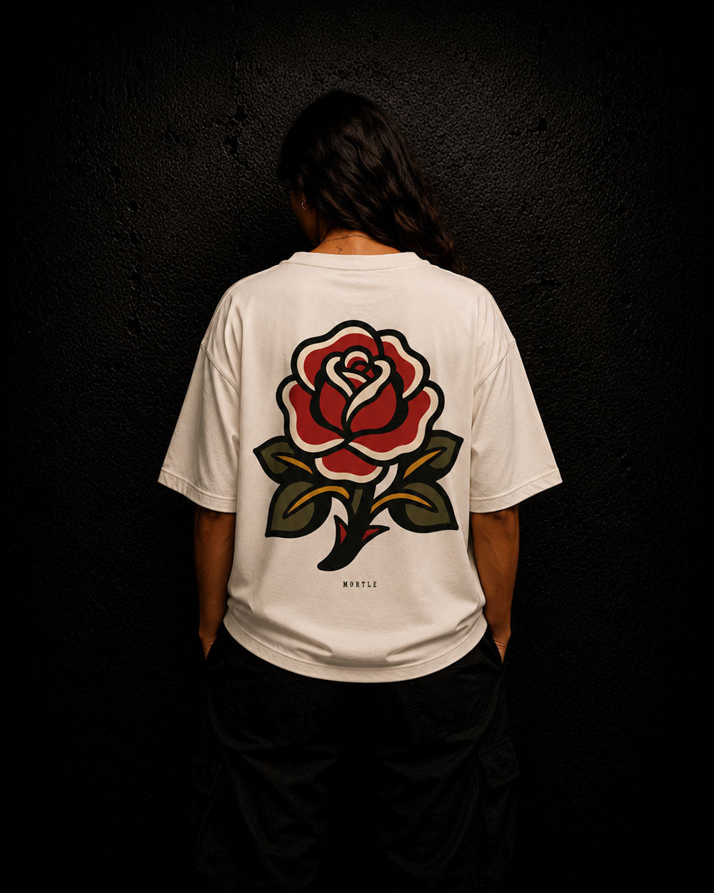 Rose - Oversized Tattoo T-Shirt – off-white