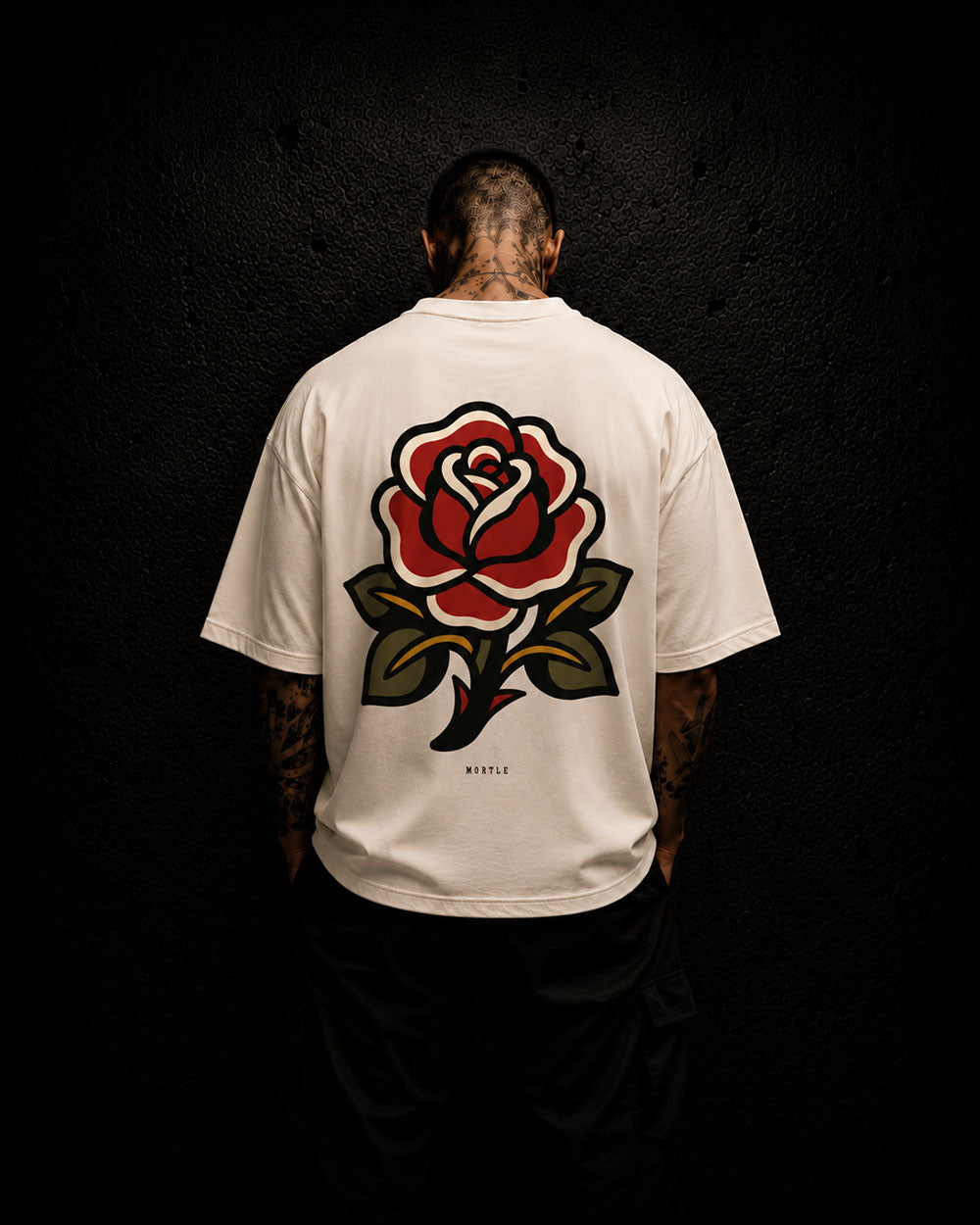Rose - Oversized Tattoo T-Shirt – off-white
