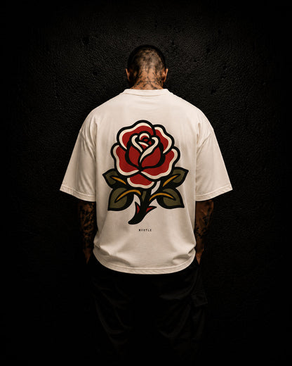 Rose - Oversized Tattoo T-Shirt – off-white