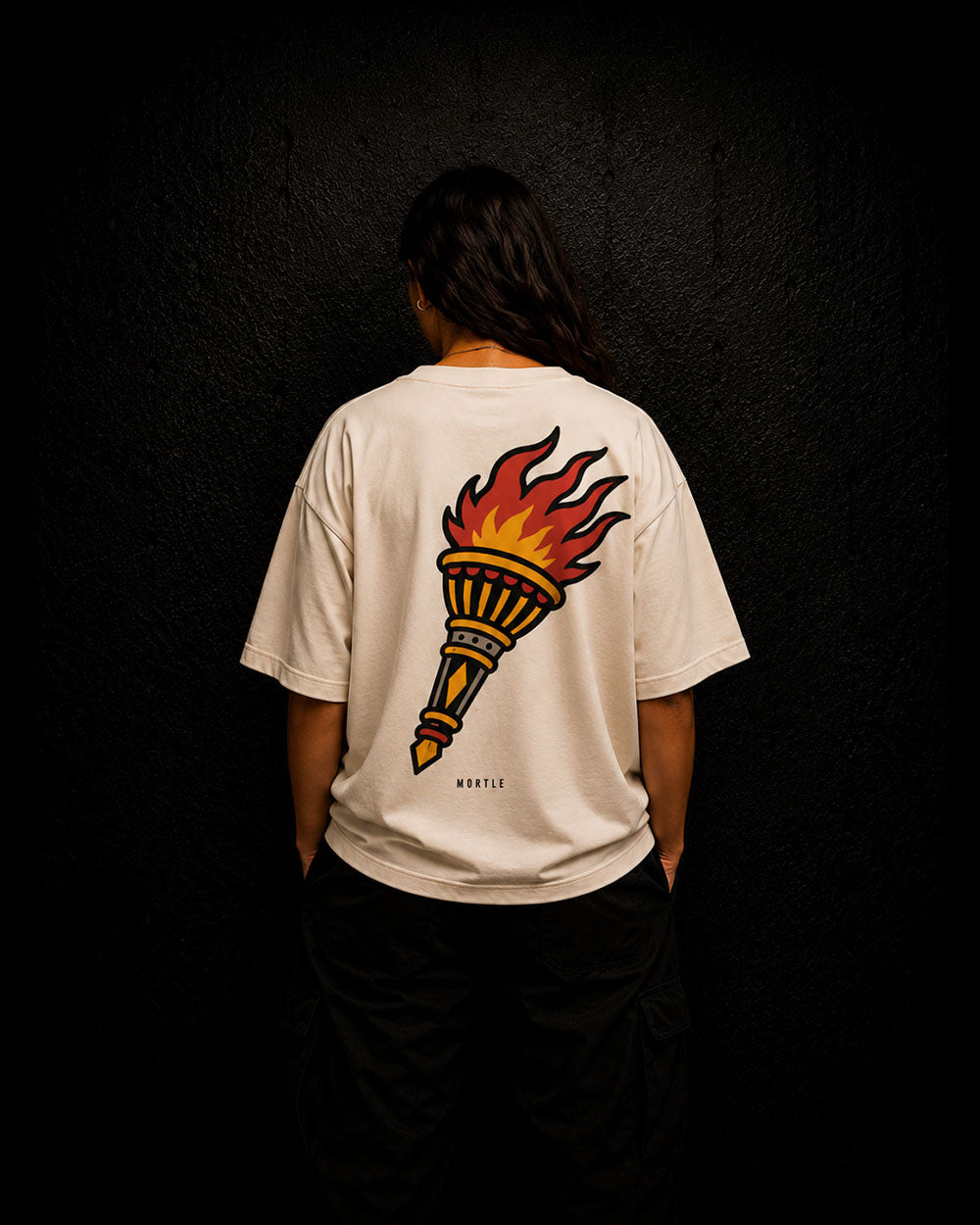 Torch - Oversized Tattoo T-Shirt – offwhite