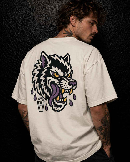 Wolf - Oversized Tattoo T-Shirt